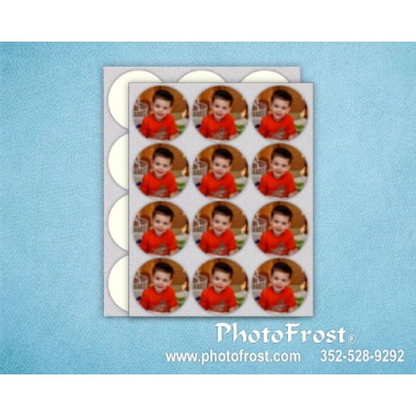 PhotoFrost® pre cut 2.13 Circle Icing Sheets 24/pk