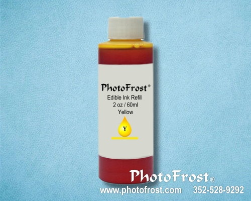PhotoFrost® Yellow Edible Ink Refill 2oz