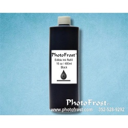 PhotoFrost® Black Edible Ink Refill Bottle 16oz