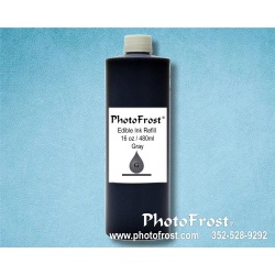 PhotoFrost® Grey Edible Ink Refill Bottle 16oz