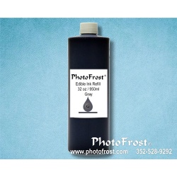 FlexFrost® Grey Edible Ink Refill Bottle 32oz