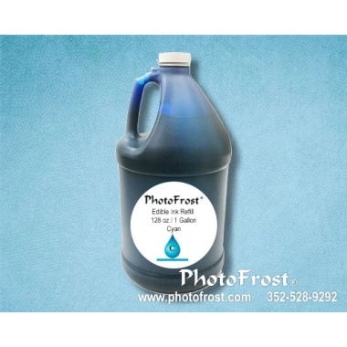 Cyan Edible Ink Refill Bottle Gallon