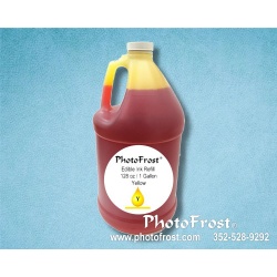	FlexFrost® Yellow Edible Ink Refill Bottle Gallon