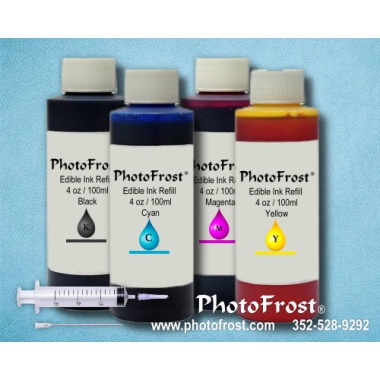 Edible Ink Refill Set - 4oz x 4 colors