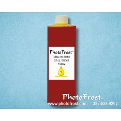  FlexFrost® Yellow Edible Ink Refill Bottle 32oz