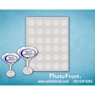 PhotoFrost® 1.49" Circle Ultra Thin Icing Sheets 24/pkg